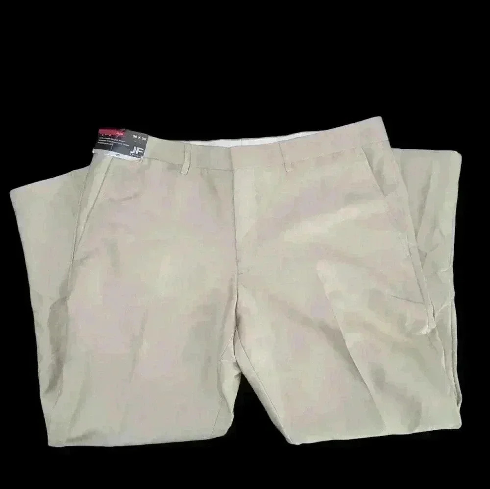 J. Ferrar Flat Front Slim Khaki Pants Size 36/30